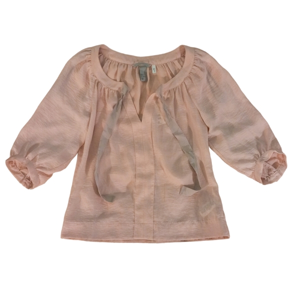 NWT | H&M Ribbon Tie Blouse | US 2 - Picture 3 of 5